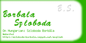 borbala szloboda business card
